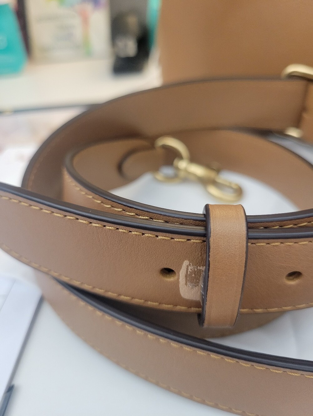 Coach Soft Empire 28 in Honey Brown - Picture 12 of 13